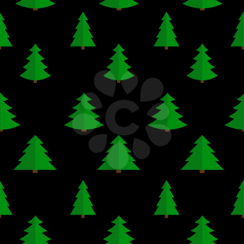 Christmas Flat Tree Seamless Pattern Background Vector Illustration EPS10