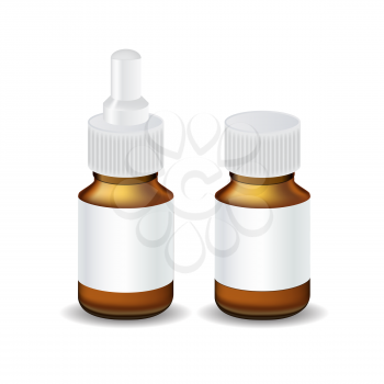 Medical Bottle Template. Isolated Vector Illustration EPS10