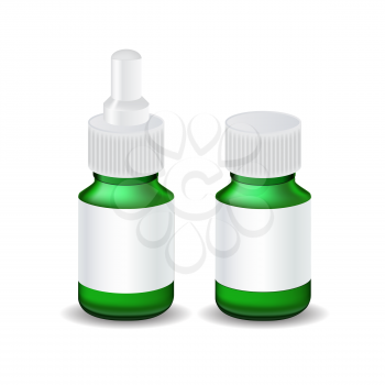 Medical Bottle Template. Isolated Vector Illustration EPS10