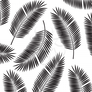 Palm Leaf Vector Frame Background Illustration EPS10