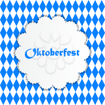 Beautiful Oktoberfest Blue Background Vector Illustration EPS10