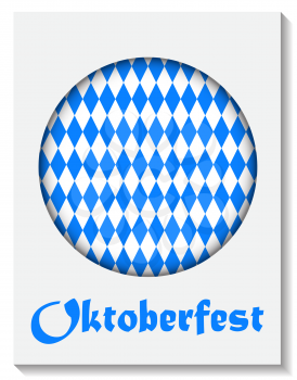 Beautiful Oktoberfest Blue Background Vector Illustration EPS10