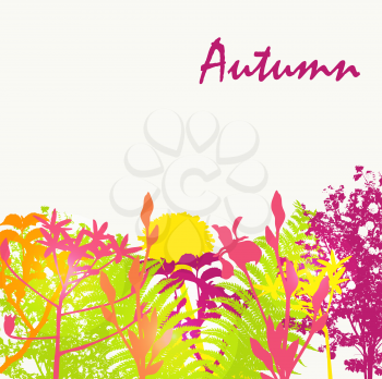 Abstract Autumn Natural Background Vector Illustration. EPS10