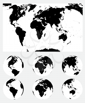 Map Of The World. Vector Illustration. EPS10