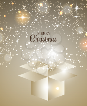 Christmas Glossy Star Background Vector Illustration EPS10