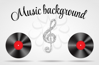 Set of Abstract music background vector illustration for your design. EPS10