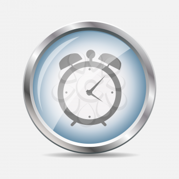 Time Glossy Icon Isolated Vector Illustration EPS10