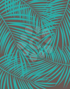 Palm Leaf Vector on Background Illustration EPS10