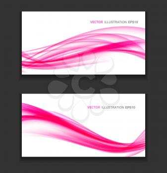 Abstract Colored Wave Card Background. Vector Illustration. EPS10