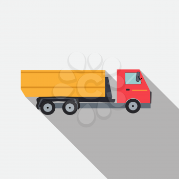 Ftat Truck Vector Illustration EPS10