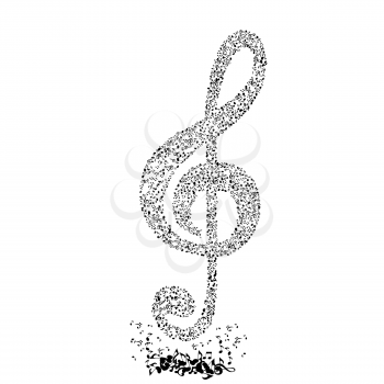 Abstract Music Background Vector Illustration for Your Design. EPS10