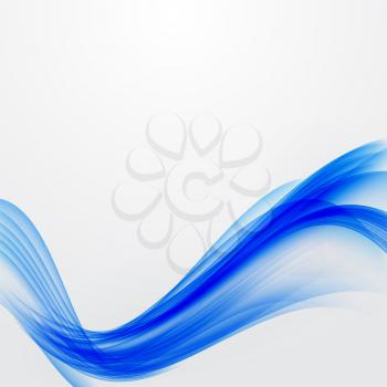 Abstract Blue Wave Background. Vector Illustration. EPS10