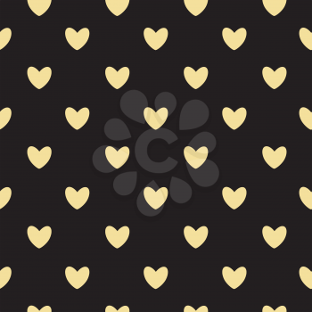 Happy Valentines Day Seamless Pattern Background with Heart. Vector Illustration. EPS10