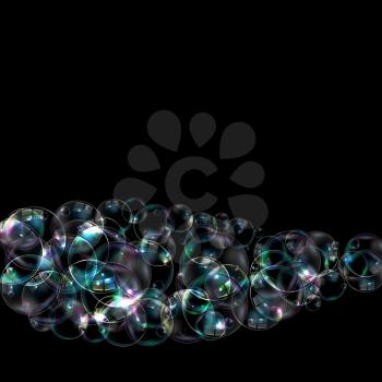 Soap Bubbles Abstract Background Vector Illustration EPS10