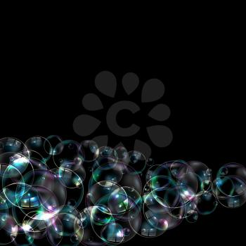 Soap Bubbles Abstract Background Vector Illustration EPS10