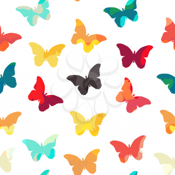 Butterfly Seamless Simple Pattern Background Vector Illustration EPS10

