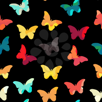 Butterfly Seamless Simple Pattern Background Vector Illustration EPS10
