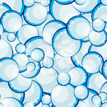 Soap Bubbles Abstract Seamless Pattern Background Vector Illustration EPS10