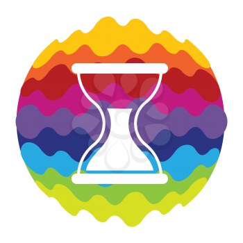 Time Rainbow Color Icon for Mobile Applications and Web EPS10