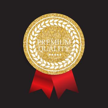 Art Golden Medal Icon Sign Premium Quality Vector Illustration EPS10
