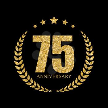 Template 70 Years Anniversary Vector Illustration EPS10