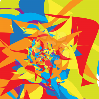 Colorful Abstract Psychedelic Art Background. Vector Illustration. EPS10