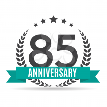 Template 85 Years Anniversary Vector Illustration EPS10