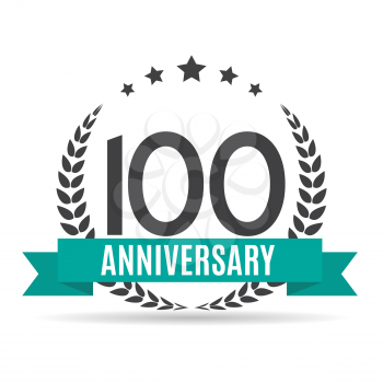 Template 100 Years Anniversary Vector Illustration EPS10