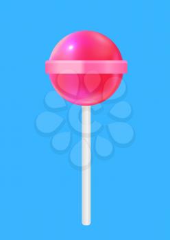 Realistic Sweet Lollipop Candy. Vector Illustration EPS10