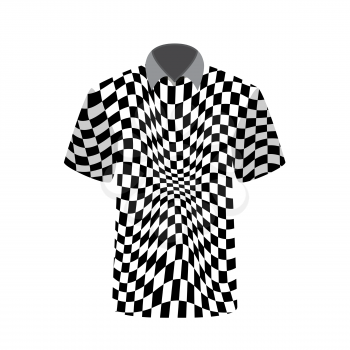 T-shirt depicting abstract psychedelic. Vector Illustration. EPS10
