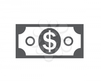 US Dollar Stack Paper Banknotes  Icon Sign Business Finance Money Concept Vector Illustration EPS10