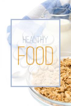 Healthy Food Poster Background Illustration