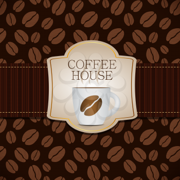 Coffee house Template Background Vector Illustration EPS10