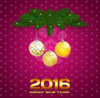 Abstract Beauty Christmas and New Year Background. Vector Illustration EPS10