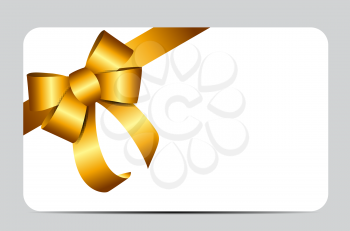 Gold Gift Ribbon. Vector illustration EPS10