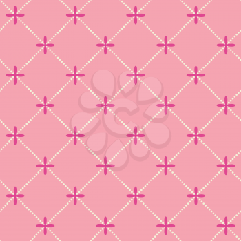 Romantic Seamless Pattern Background Vector Illustration EPS10