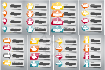 Collection of Infographic Templates for Business Vector Illustration EPS10