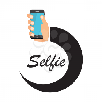 Flat Selfie Icon Vector Illustration EPS10