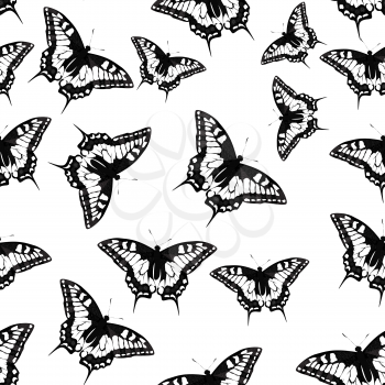 Butterfly Seamless Pattern Background Vector Illustration EPS10