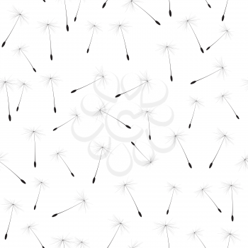 Abstract Dandelion Seed Seamless Pattern Background Vector Illustration EPS10