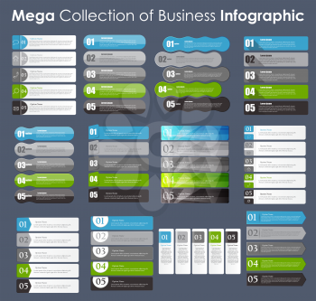 Set of Infographic Templates for Business Vector Illustration. EPS10