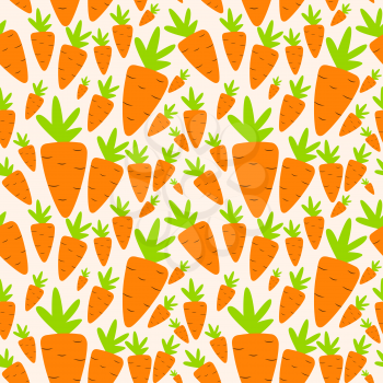 Carrot Seamless Pattern Background Vector Illustration. EPS10