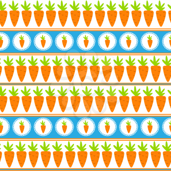 Carrot Seamless Pattern Background Vector Illustration. EPS10
