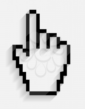 Mouse hand  cursor vector illustration