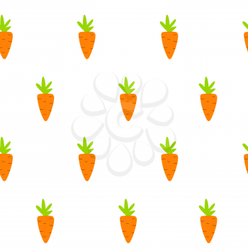 Carrot Seamless Pattern Background Vector Illustration