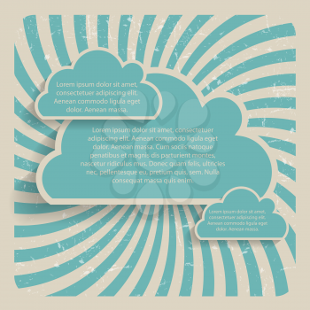 Abstract Cloud Background Vector Illustration. EPS 10