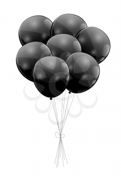 Color glossy balloons background vector illustration. EPS10