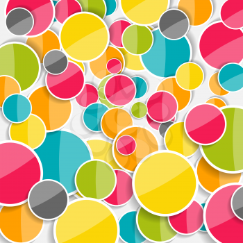 Abstract Glossy Circle Background Vector Illustration. EPS10
