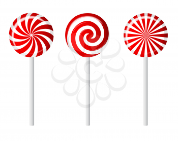 Tasty Striped candy vector illustration. Isolated EPS10
