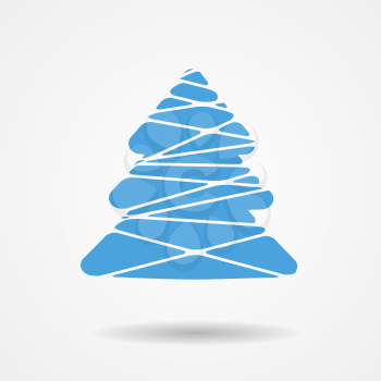 Vector Illustration of Christmas Tree Icon EPS10